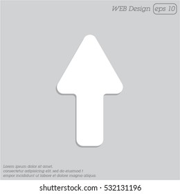 Web line icon. Arrow up