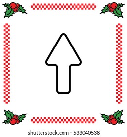 Web line icon. Arrow up