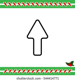 Web line icon. Arrow up