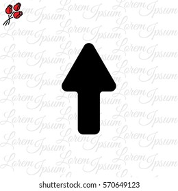 Web line icon. Arrow up