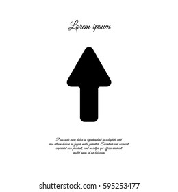 Web line icon. Arrow up