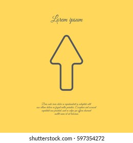 Web line icon. Arrow up