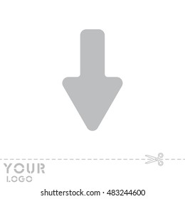 Web line icon. Arrow down