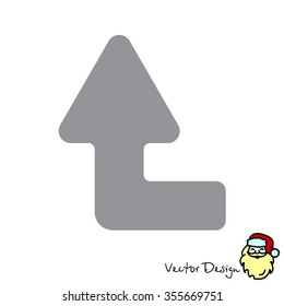 Web line icon. Arrow left-up