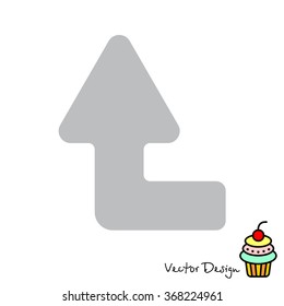 Web line icon. Arrow left-up