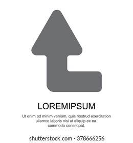 Web line icon. Arrow left-up