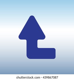 Web line icon. Arrow left-up