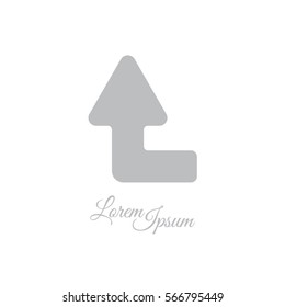 Web line icon. Arrow left-up