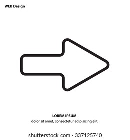 Web line icon -?? Arrow right