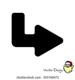 Web line icon. Arrow up - right