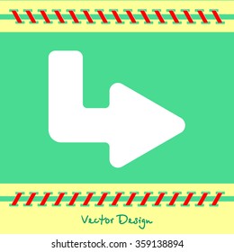 Web line icon. Arrow up - right