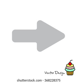Web line icon. Arrow right