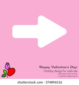 Web line icon. Arrow right