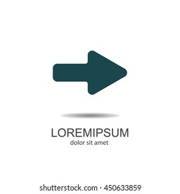 Web line icon. Arrow right