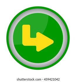 Web line icon. Arrow up - right