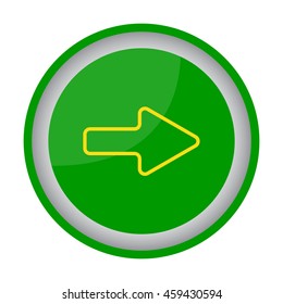Web line icon. Arrow right