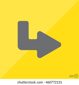 Web line icon. Arrow up - right