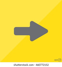 Web line icon. Arrow right