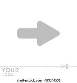 Web line icon. Arrow right