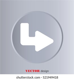 Web line icon. Arrow up - right