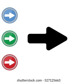 Web line icon. Arrow right