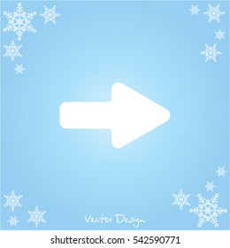 Web line icon. Arrow right