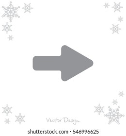 Web line icon. Arrow right