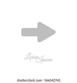 Web line icon. Arrow right