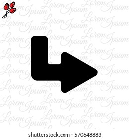 Web line icon. Arrow up - right