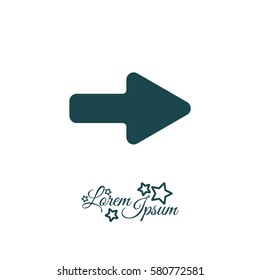 Web line icon. Arrow right