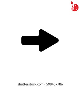 Web line icon. Arrow right