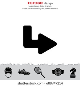 Web line icon. Arrow up - right