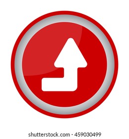 Web line icon. Arrow right-up