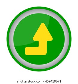 Web line icon. Arrow right-up