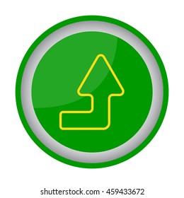 Web line icon. Arrow right-up