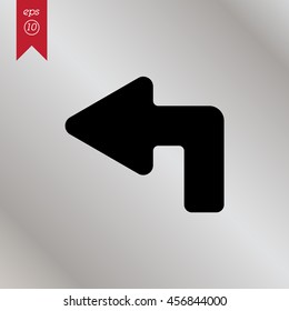 Web line icon. Arrow up-left