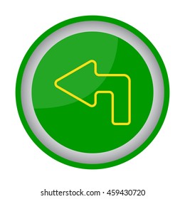 Web line icon. Arrow up-left