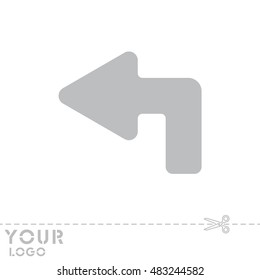 Web line icon. Arrow up-left