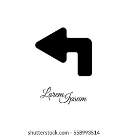 Web line icon. Arrow up-left