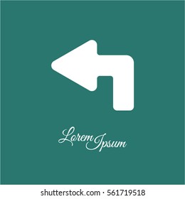 Web line icon. Arrow up-left