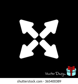 Web line icon. Arrows