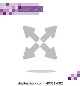 Web line icon. Arrows
