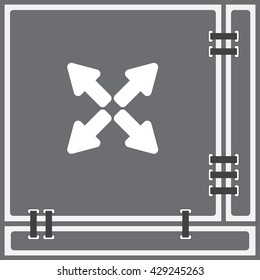 Web line icon. Arrows