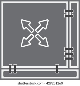 Web line icon. Arrows