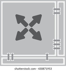Web line icon. Arrows
