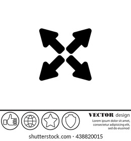 Web line icon. Arrows