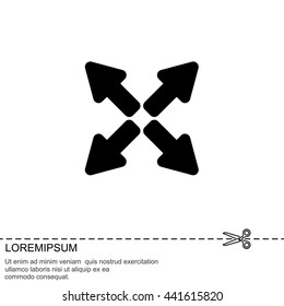 Web line icon. Arrows