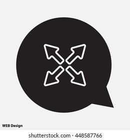 Web line icon. Arrows