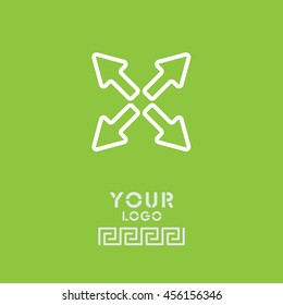 Web line icon. Arrows