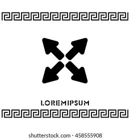 Web line icon. Arrows